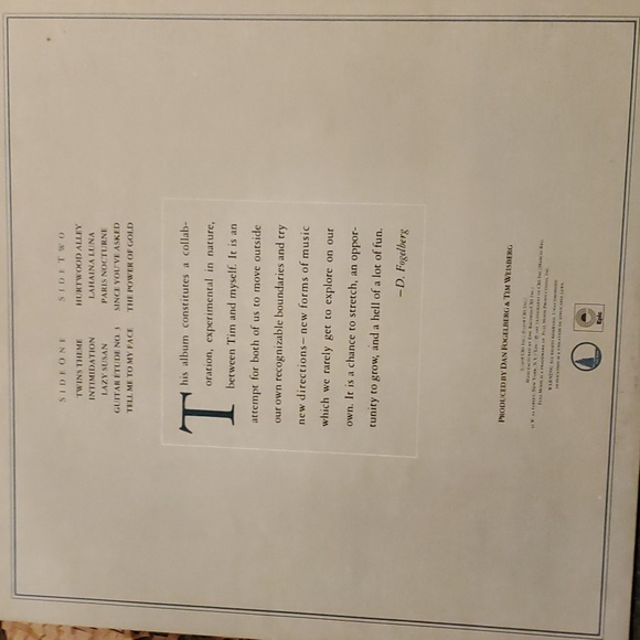 1978 Dan Fogelberg & Tim Weisberg Twin Sons of Different Mothers LP Record - Picture 4 of 8